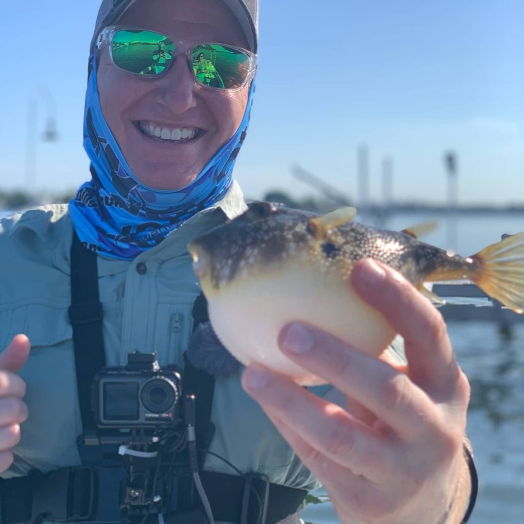 Puffer fish I caught while fishing with Sarasota Saltwater Adventures
